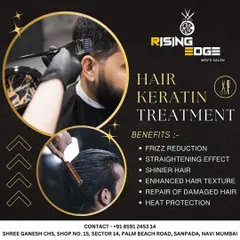 My keratin hair treatment offers more than just straightening. It reduces frizz, adds shine, repairs damage, and protects your hair from heat, leaving it healthier and easier to manage.