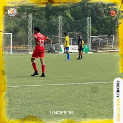 An action shot from our friendly against RFYC, one of the strongest youth setups in Mumbai.