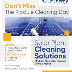 To keep your system at peak performance, regular cleaning is essential. Our solar panel cleaning service can increase your energy output by up to 10% and extend the plant's lifetime, ensuring you get the best return on your investment.