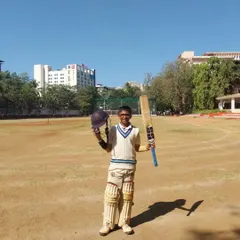 A fantastic all-round performance by my student Parth Rane in the U-16 Mumbai Champions Trophy. Scoring 108 runs and taking 3 wickets shows the champion mindset I build in my players.
