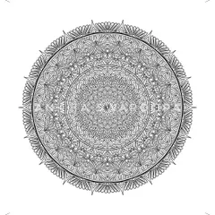 There is a unique power in simplicity. This black and white mandala shows the beauty of pure line work, where every stroke is a form of meditation. It’s a piece of sacred geometry designed to bring a sense of calm and focus.