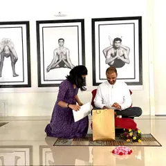 A Guru is a mirror who shows you the light within yourself. I am forever grateful for the moments I had to learn from Sharath Jois, for his guidance that gently walks you toward your own truth.