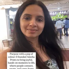 My purpose is to add a pop of color and connection to life. I founded Amoha Prints to create joyful, hands on moments where people can make something beautiful and carry home a meaningful memory. It is about the experience as much as the art itself.