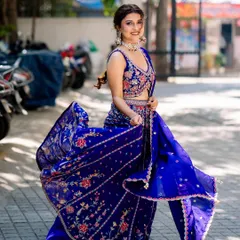 The movement, the smile, the confidence. This client is owning her mehendi look in the floral lehenga. I love being a part of these special moments.
