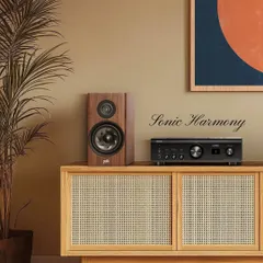 Audio excellence meets mastery. This image pairs Polk's legendary sound with Denon's engineering precision. The result is sonic harmony that turns listening into an experience that moves you.