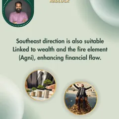 The Southeast direction is also a suitable placement for the Opportunity Disc. This zone is linked to wealth and the fire element (Agni), and placing the disc here helps to enhance financial flow and passion for your work.