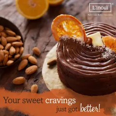 Our Chocolate Almond and Orange Cake is a study in flavour harmony. We use almond flour for a moist crumb, real orange juice for a bright, citrus note, and rich chocolate ganache to bring it all together.