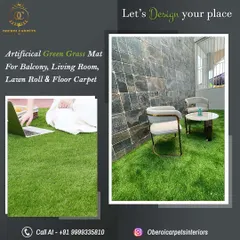 My artificial grass isn't just for the outdoors. It's perfect for balconies, indoor lounge areas, and even as a unique floor carpet. It's easy to clean and provides a comfortable, green surface anywhere in your home.