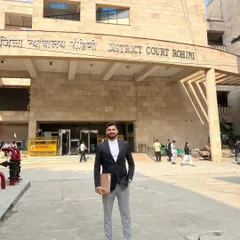 Outside the District Court in Rohini, Delhi. A significant portion of my litigation work happens in the district courts, which are the foundation of our justice system.