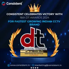 At the 16th DT Awards 2024, we were named the Fastest Growing Indian CCTV Brand. This achievement reflects our team's dedication and the trust our customers place in our security solutions.