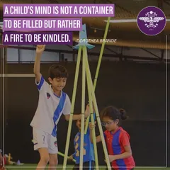 This quote is at the core of my teaching philosophy. My goal is not to fill a child's mind with instructions, but to kindle a fire of curiosity, creativity, and a genuine passion for learning and moving.