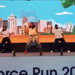 Keeping the vibe positive and fun on stage. My goal during any corporate energizer is to make fitness feel like a party, using popular Bollywood and retro beats that everyone loves.