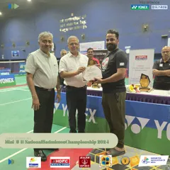 A member of my organizing team being felicitated for his hard work during the Mini National Championship. I believe in recognizing and appreciating the efforts of every single person who contributes to an event's success.
