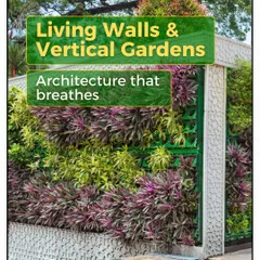 Living walls and vertical gardens represent architecture that breathes. This is an example of an outdoor vertical garden that acts as a stunning, natural boundary wall for a property.