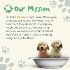 Our mission is simple: provide pet care that feels like luxury. We make sure your fur friend feels right at home while getting pampered.