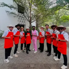 Another shot of our amazing crew, ready to make the night unforgettable. We bring the skills, the smiles, and the energy.