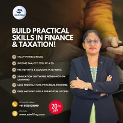 We focus on building real-world finance and taxation skills. Our training emphasizes hands-on learning with simulation software, covering everything from Tally Prime and Excel to MIS reports and GST, moving beyond pure theory to prepare you for the job.