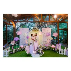 A glimpse into a magical fairy-themed first birthday we designed. The setup includes a custom-arched backdrop, pastel butterfly and floral details, and a beautifully styled cake display, all coming together to create an enchanting garden atmosphere.
