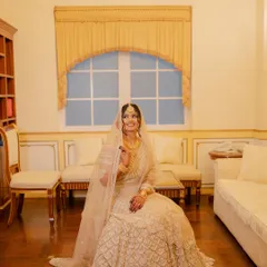 An ethereal Nikaah look for my beautiful bride. We kept the makeup soft, glowy, and minimal to let her natural beauty and the elegance of her ivory outfit shine.