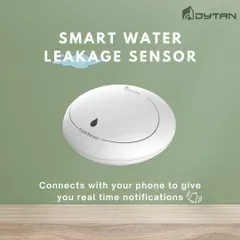 Prevent costly water damage with our smart water leakage sensor. It connects to your phone to give you real-time notifications the moment a leak is detected.