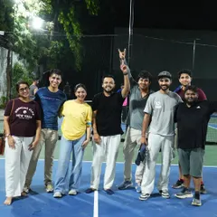 The grind doesn't stop when the sun goes down. Our courts are fully lit for those late-evening games. Here’s one of the first groups to own the night at our new Rohini arena.