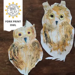 Who knew a fork could be a paintbrush? This fork print owl activity is great for developing motor control and creating wonderful, feathery textures. Each child's owl has its own unique personality!