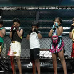 The future of our fight family. We believe in building champions from a young age, teaching not just martial arts but also discipline, respect, and confidence. Our kids' program is designed to be fun, engaging, and empowering for the next generation of warriors.