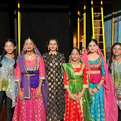 A proud moment with some of our senior junior students backstage. Guiding them on their artistic journey is one of the most rewarding parts of our work.