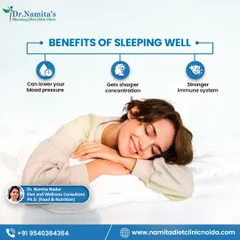 Never underestimate the power of good sleep. Getting enough rest is essential for lowering blood pressure, improving concentration, and building a stronger immune system.