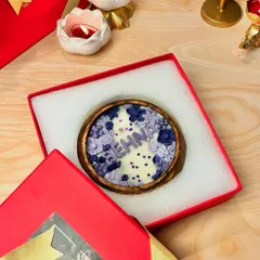 Here is the "Behna" candle packed in its beautiful red gift box, ready to be sent as a token of love this Raksha Bandhan.