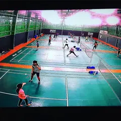 A view from our CCTV system showing a full house of kids engaged in training across multiple courts. I ensure every session is active and well supervised for productive learning.