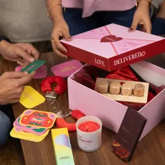 Our "Mischief Date Night" box is all about creating a fun, intimate experience for couples. It's filled with conversation-starting card games, a dice game for playful adventures, and other naughty-but-nice surprises.