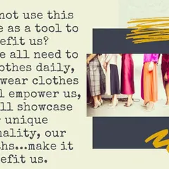 Since we have to wear clothes every day, why not use them as a tool to empower us? I help you wear clothes that showcase your unique personality and strengths.