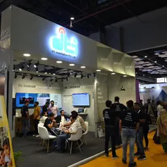 Our main DTI Automation booth at the expo, where we showcased our integration capabilities and key partnerships with brands like AC Infinity. It was a hub of activity and innovation.