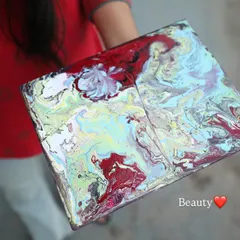 A beautiful abstract piece created during a fluid art workshop. This technique is fantastic for corporate teams as it encourages letting go of control.