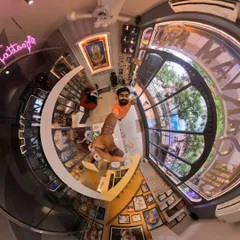 Another perspective of my studio, The Sarvam Art, where I am surrounded by creativity and positive vibes. This is my peace and my workplace.
