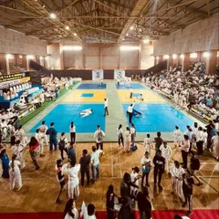 A wide view of the SENSEI N.T. & M.N. BANGERA Memorial Judo Championship. Our students get to experience the atmosphere of a real competition, testing their skills on the mat against other dedicated Judokas.