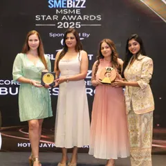 Posing with our awards at the SMEBiZZ MSME Star Awards 2025. This recognition fuels our passion for delivering exceptional care.