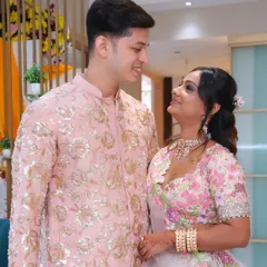 Capturing a sweet moment from this couple's engagement. I created a soft and romantic look for the bride-to-be, with a pink floral theme for her makeup and a delicate half-up hairstyle.