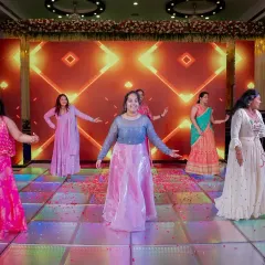 The bride's squad brings grace and energy to the dance floor. We tailor our choreography to match the group's style, creating a performance that is both beautiful to watch and incredibly fun for the dancers.