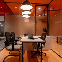 A look inside a modern office where Vastu principles were integrated into the design. The placement of cabins and use of glass walls were strategically planned to foster both focus and collaboration.