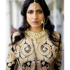 When a queen walks in her palace. A regal portrait of Himarsha Venkatsamy for Klick magazine, shot on location to capture a sense of royal elegance.