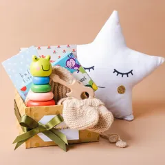 A sweet and simple gift hamper for parents-to-be, curated with love and care to celebrate their upcoming journey.
