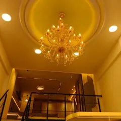 A glimpse of the beautiful chandelier lighting in our Godrej Kitchens showroom in Dombivli, another one of our ventures to bring quality design closer to you.