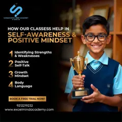 Our classes help build self-awareness and a positive mindset by focusing on identifying strengths, positive self-talk, a growth mindset, and confident body language.