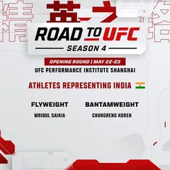 It's official. Two of India's top prospects, Chungreng Koren and Mridul Saikia, will be representing the country at the Road To UFC.