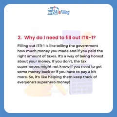 It's important to file your ITR-1 to be honest about your income and taxes. It helps the government know if you are due a refund or need to pay more, ensuring everyone contributes their fair share.