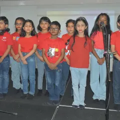 A student choir performs a soulful musical rendition during our Orientation Day, welcoming new families with their harmonious voices.