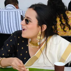 The best compliment is seeing the pure enjoyment on a guest's face. This was at a spectacular Onam Sadhya on the BIC terrace, where the food was as bright and sunny as the day.