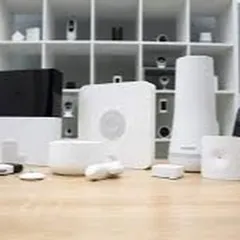 We offer a curated selection of high-quality security and automation products from trusted manufacturers. This image displays a range of devices we work with, including hubs, sensors, and controllers, allowing us to build a customized solution for your specific needs.